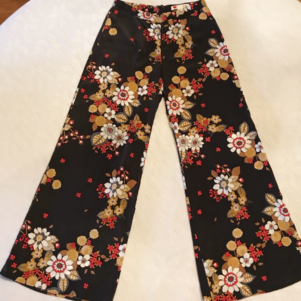Floral palazzo pants XS